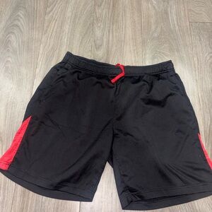 Black Shorts with Red Highlights